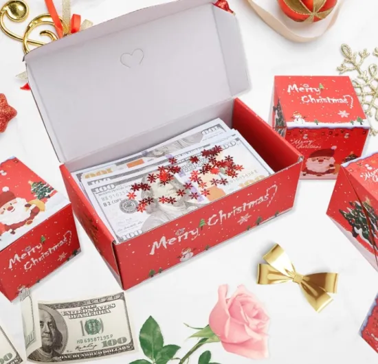 Unique Folding Bouncing Red Envelope Gift Box