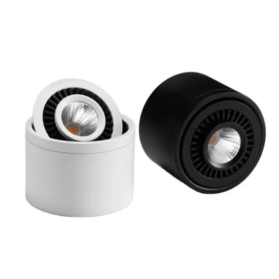 Adjustable Angle LED Ceiling Downlights: Bright Surface Mounted Spotlights COB Technology for Indoor Use