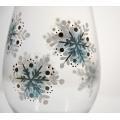 glass tumblers stemless wine glass set Xmas design