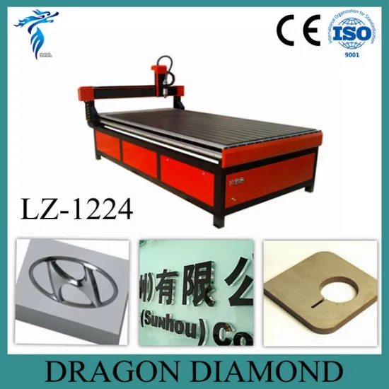 Low Cost CNC Router 1200*2400mm For Sale/ Wood Stone Metal CNC Router LZ-1224