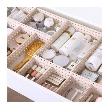 Boîte de rangement rectangle en plastique pour le maquillage et les tamis