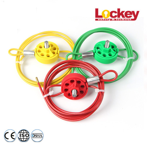 Ajdustable Cable Lockouut with Cable Dia. 3,8 mm