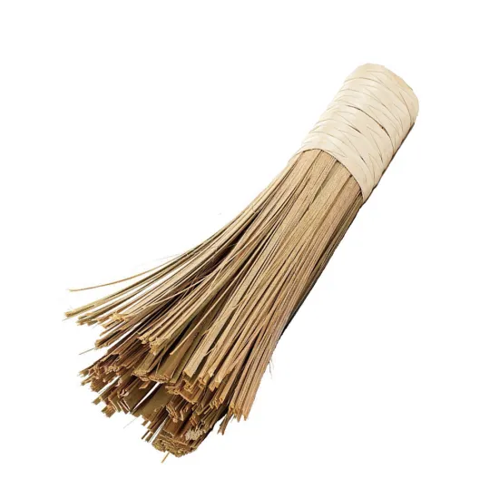 wholesale Bamboo wok cleaning brush wok brush for carbon steel hammered wok