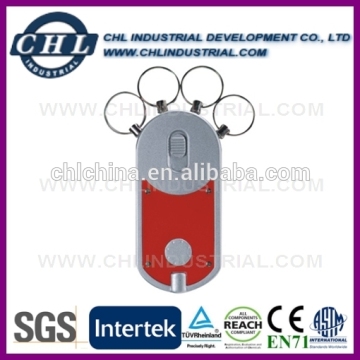 High quality plastic flash light key tag