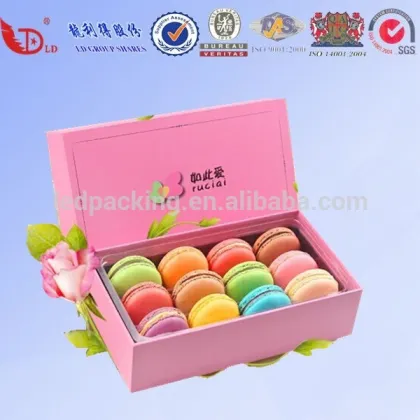 Customized clear macaron box ,macaron trinket box,