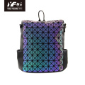 Travel foldable waterproof geometric luminous backpack