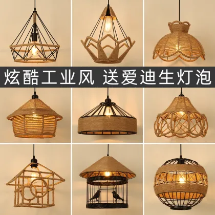 Iron Material Retro Pendant Lights E27 Base Loft Vintage Industrial Hanging Lamps