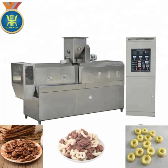 automatic corn puffed expanded snacks food making machine