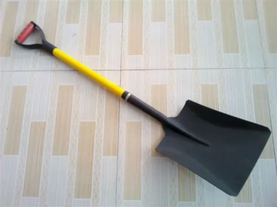 Flat/Square fiberglass short handle shovel with grip