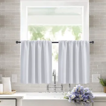 Customizable Home Textiles: Short Curtains, Half Window Tiers, Shades & Blackout Curtains for Kitchen