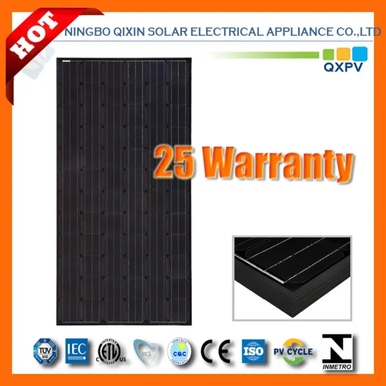 295W 156*156 Black Mono Silicon Solar Module