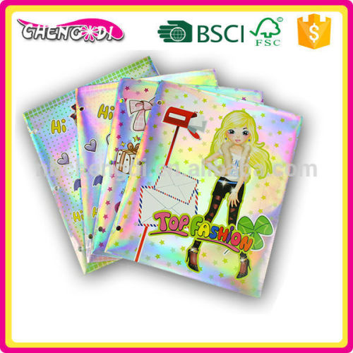 super style Factory price laser transparent file folder