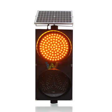 300mm yellow flashing green Divide solar traffic light