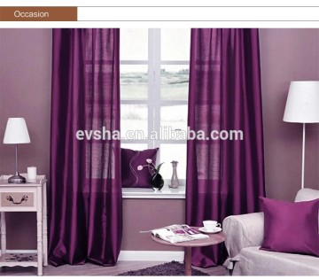 2015 new 100% polyester curtain with silk touch/half transparent curtain
