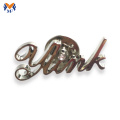 Design Your Own Silver Metal Letter Pin Badge