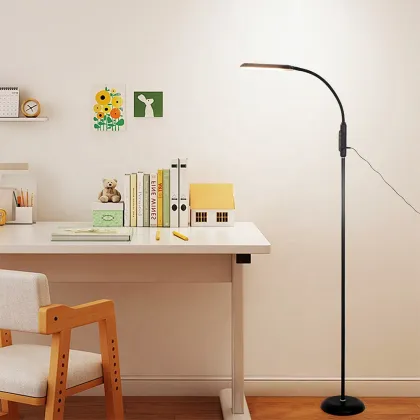 Modern Smart Three-Color LED Floor Lamp for Office, Study, Reading & Living Room Lighting