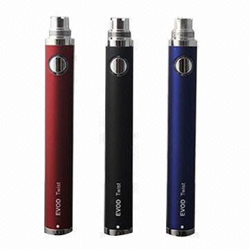 EVOD Twist battery, variable voltages of 3.0 to 4.8V