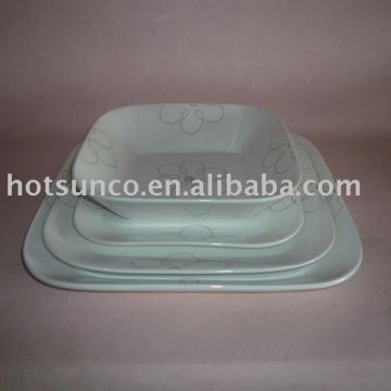 strengthened porcelain plate