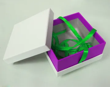 Custom Printing  Rigid Paper Box With Ribbon
