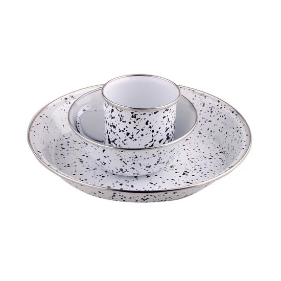 Carbon Steel Bowl with Silver Rim