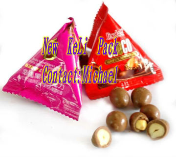 Triangle chocolate candy packaging machine