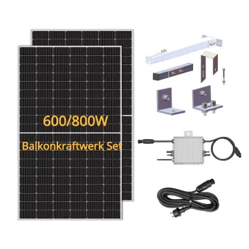 Plug and Play Balkonkraftwerk: 600W and 800W balcony solar panel systems in Germany
