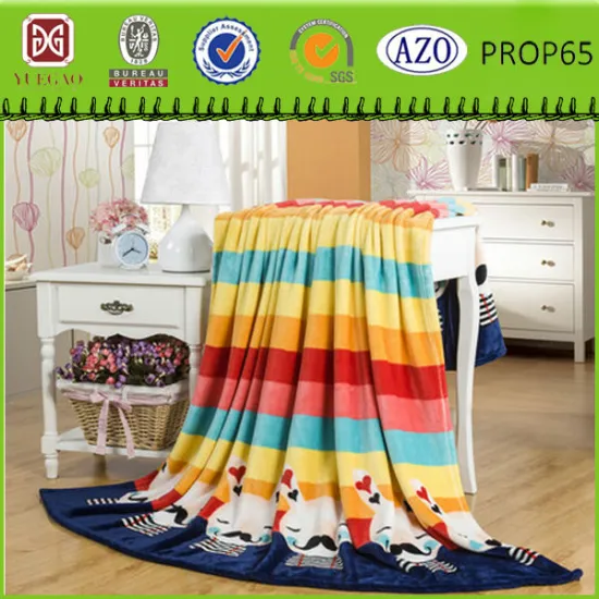 Factory price Lint free fire retardant multifunction 1 ply korean style raschel mink blanket