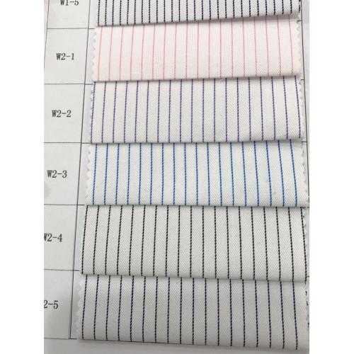 80s/2C CVC Stripe Ready Goods Fabric