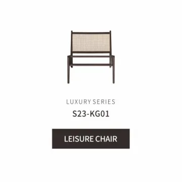 SOLID WOOD RATTAN MAKES UP BACKREST DECK CHAIR