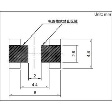 正方形の薄い表面実装スイッチ