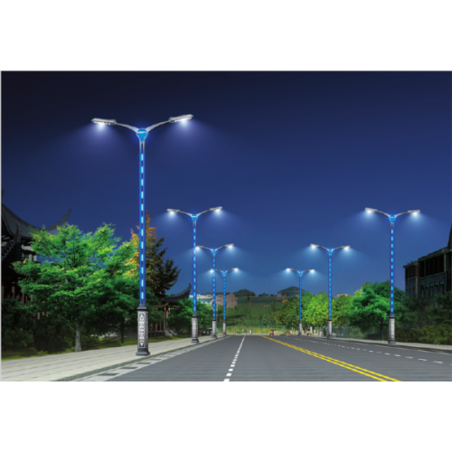 Soporte de lámpara de calle LED integrado