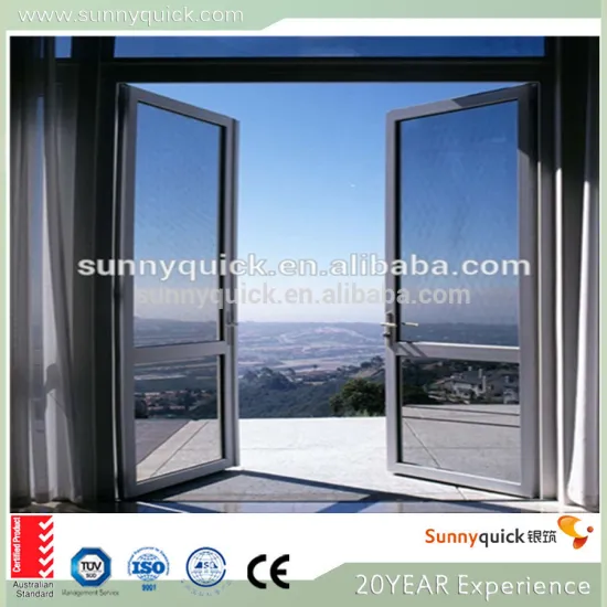 double glass aluminum opening door made in China