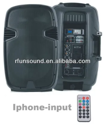 12 inch professional plastic 2 way stage audio speaker