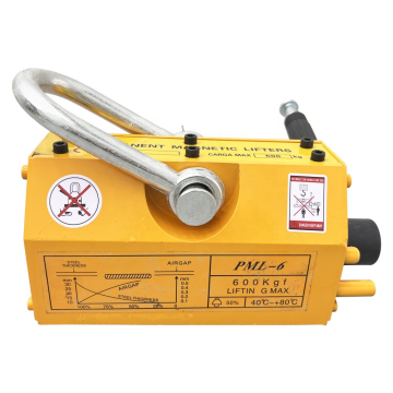 High Quality 600Kg Round Steel Lifting Magnet 3.5x Permanent Magnetic Lifter