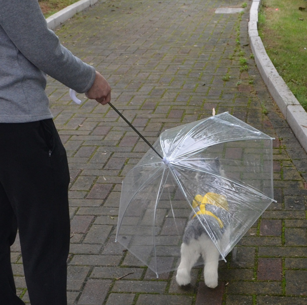 High Quality Transparent Dog Umbrella