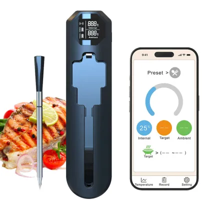 Ceramic Probe Dual Temperature Digital Wireless Oven BBQ Meat Thermometer H207 2025