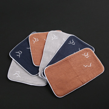 Sevalo da tè in lino di cotone in stile giapponese - tessuto vintage, tappetino a doppia faccia in acqua assorbente d'acqua