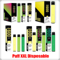 Puff xxl descartável vape 1600 soff 10 cores