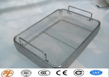 stainless steel sterilizing wire mesh basket