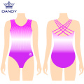 Professional Sleeveless Rhythmic Dance Leotards Girls