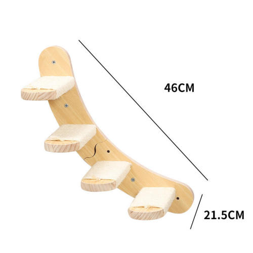 Solid Wood Wall-Mounted Cat Tree DIY