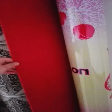 0.7mm red felt back pvc flooring rolls 70g