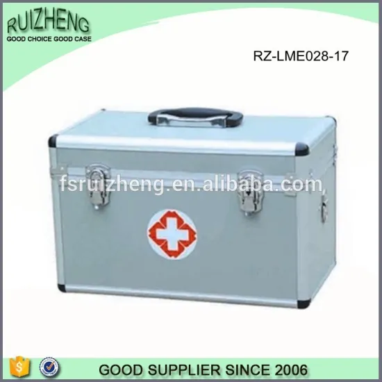 Wholesale portable aluminum metal first aid kit