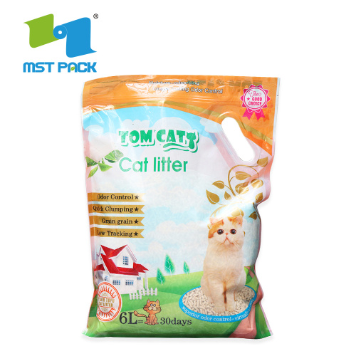 Laminated Plastic Resealable Custom Pet Feed Bags Animal