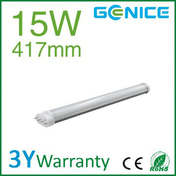 AC100-277V CRI>80 isolated driver 15W 2g11 tube