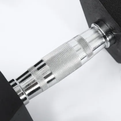 Fitness Gym Basic Equipment Gym Rubber Hex Dumbbells