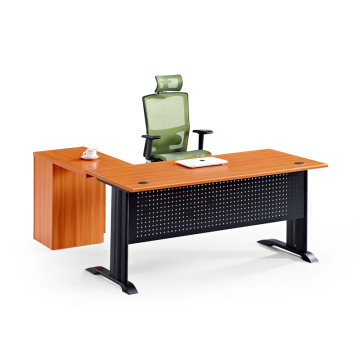 Modern Expandable Metal Frame Wood Desk and Chair Set for Home Office