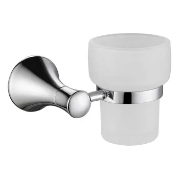 NC8005 Chrome Finish Brass Bathroom Accessory - Single Cup Tumbler Holder