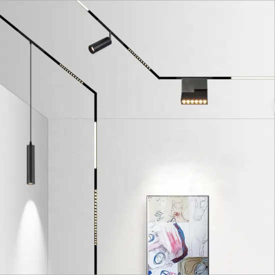 Black Magnetic Track Rail and Spotlight Systems: Stella, MagnetTrack, Sole, and Megnetic Track Solutions