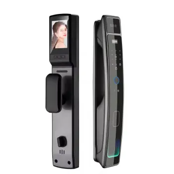 2024 Real-Time Video Intercom and Face Recognition Smart Door Lock with Wi-Fi and Digital Keyless Access
